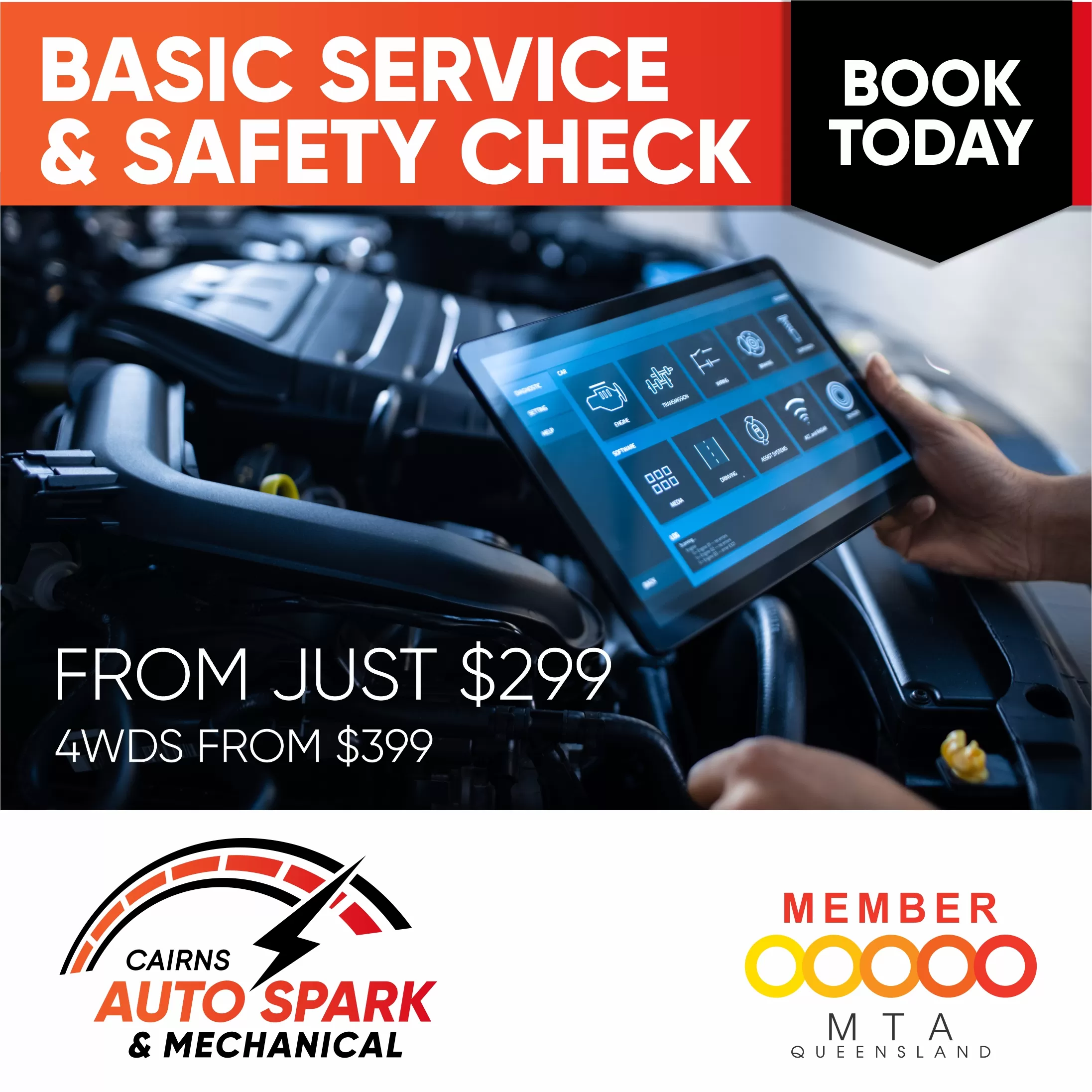 Basic service and Safety check in Cairns<br />
